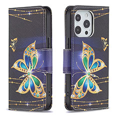 Leather Case Stands Butterfly Flip Cover L07 Holder for Apple iPhone 16 Pro Max Mixed