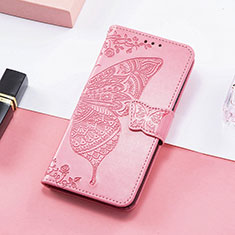 Leather Case Stands Fashionable Pattern Flip Cover H08 Holder for Apple iPhone 13 Pro Max Hot Pink