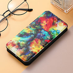 Leather Case Stands Fashionable Pattern Flip Cover H09 Holder for Apple iPhone 14 Pro Max Colorful