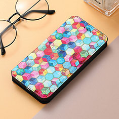 Leather Case Stands Fashionable Pattern Flip Cover H09 Holder for Apple iPhone 16 Pro Mixed