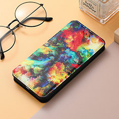 Leather Case Stands Fashionable Pattern Flip Cover H10 Holder for Apple iPhone 14 Colorful