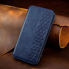 Leather Case Stands Fashionable Pattern Flip Cover H14 Holder for Apple iPhone 14 Plus Blue