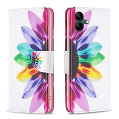 Leather Case Stands Fashionable Pattern Flip Cover Holder B01F for Samsung Galaxy F14 5G Mixed