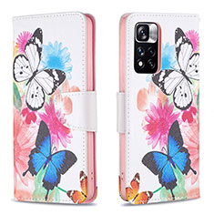 Leather Case Stands Fashionable Pattern Flip Cover Holder B01F for Xiaomi Mi 11i 5G (2022) Colorful