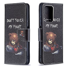 Leather Case Stands Fashionable Pattern Flip Cover Holder B01F for Xiaomi Mi 11T 5G Dark Gray