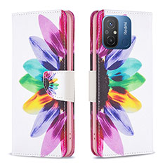 Leather Case Stands Fashionable Pattern Flip Cover Holder B01F for Xiaomi Redmi 11A 4G Mixed