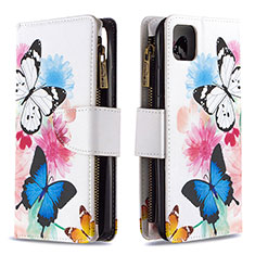 Leather Case Stands Fashionable Pattern Flip Cover Holder B04F for Realme C20A Colorful