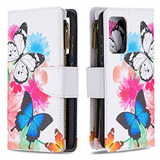 Leather Case Stands Fashionable Pattern Flip Cover Holder B04F for Samsung Galaxy A52 4G Colorful