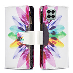 Leather Case Stands Fashionable Pattern Flip Cover Holder B04F for Samsung Galaxy M33 5G Mixed