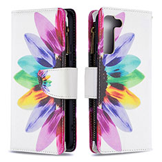 Leather Case Stands Fashionable Pattern Flip Cover Holder B04F for Samsung Galaxy S23 Plus 5G Colorful