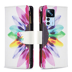 Leather Case Stands Fashionable Pattern Flip Cover Holder B04F for Xiaomi Mi 12T 5G Mixed