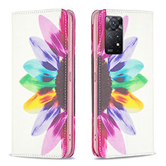 Leather Case Stands Fashionable Pattern Flip Cover Holder B05F for Xiaomi Redmi Note 11 Pro 5G Mixed