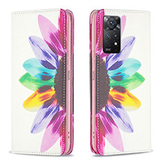 Leather Case Stands Fashionable Pattern Flip Cover Holder B05F for Xiaomi Redmi Note 12 Pro 4G Mixed