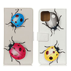 Leather Case Stands Fashionable Pattern Flip Cover Holder D02Y for Motorola Moto G100 5G Mixed