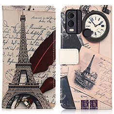 Leather Case Stands Fashionable Pattern Flip Cover Holder D02Y for Nokia C22 Mixed