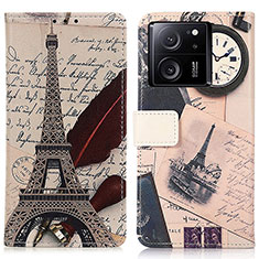 Leather Case Stands Fashionable Pattern Flip Cover Holder D02Y for Xiaomi Redmi K60 Ultra 5G Mixed