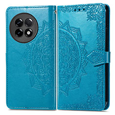 Leather Case Stands Fashionable Pattern Flip Cover Holder for OnePlus 11R 5G Blue