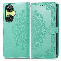 Leather Case Stands Fashionable Pattern Flip Cover Holder for OnePlus Nord CE 3 Lite 5G Green