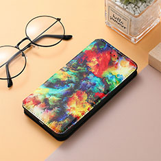Leather Case Stands Fashionable Pattern Flip Cover Holder S01D for Xiaomi Redmi 12C 4G Mixed