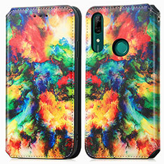 Leather Case Stands Fashionable Pattern Flip Cover Holder S02D for Huawei P Smart Z (2019) Mixed