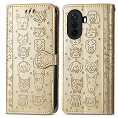 Leather Case Stands Fashionable Pattern Flip Cover Holder S03D for Huawei Enjoy 50 Gold