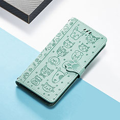 Leather Case Stands Fashionable Pattern Flip Cover Holder S05D for Huawei Honor Magic5 5G Green