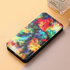 Leather Case Stands Fashionable Pattern Flip Cover Holder S06D for Google Pixel 6 Pro 5G Mixed