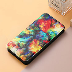 Leather Case Stands Fashionable Pattern Flip Cover Holder S06D for Huawei Enjoy 50 Pro Mixed