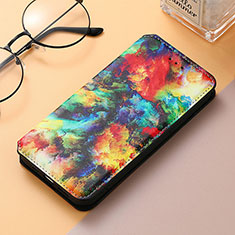 Leather Case Stands Fashionable Pattern Flip Cover Holder S06D for Huawei Honor 80 Pro 5G Mixed