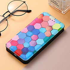 Leather Case Stands Fashionable Pattern Flip Cover Holder S06D for Huawei Honor Magic5 5G Colorful