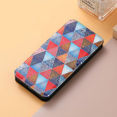 Leather Case Stands Fashionable Pattern Flip Cover Holder S06D for Huawei Honor X7 Brown