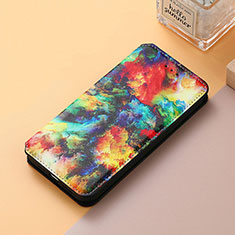 Leather Case Stands Fashionable Pattern Flip Cover Holder S06D for Huawei Honor X7b Mixed