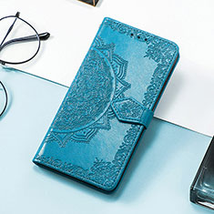 Leather Case Stands Fashionable Pattern Flip Cover Holder S07D for Huawei Honor Magic5 5G Blue