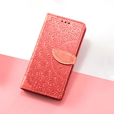 Leather Case Stands Fashionable Pattern Flip Cover Holder S08D for Google Pixel 7a 5G Red