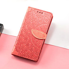 Leather Case Stands Fashionable Pattern Flip Cover Holder S08D for Huawei Honor X30i Red