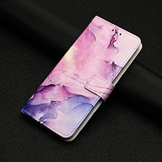 Leather Case Stands Fashionable Pattern Flip Cover Holder Y01X for Xiaomi Poco F5 Pro 5G Purple