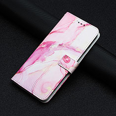 Leather Case Stands Fashionable Pattern Flip Cover Holder Y01X for Xiaomi Poco X5 Pro 5G Pink