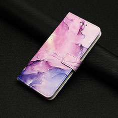 Leather Case Stands Fashionable Pattern Flip Cover Holder Y01X for Xiaomi Poco X5 Pro 5G Purple