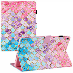 Leather Case Stands Fashionable Pattern Flip Cover Holder Y02B for Apple iPad 10.2 (2019) Colorful