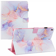 Leather Case Stands Fashionable Pattern Flip Cover Holder Y02B for Apple iPad 10.2 (2021) White