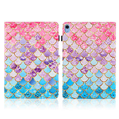 Leather Case Stands Fashionable Pattern Flip Cover Holder Y02B for Apple iPad 10.9 (2022) Colorful