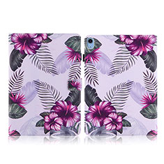 Leather Case Stands Fashionable Pattern Flip Cover Holder Y02B for Apple iPad 10.9 (2022) Purple