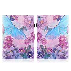 Leather Case Stands Fashionable Pattern Flip Cover Holder Y02B for Apple iPad 10.9 (2022) Sky Blue