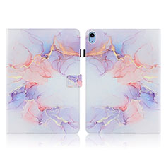 Leather Case Stands Fashionable Pattern Flip Cover Holder Y02B for Apple iPad 10.9 (2022) White