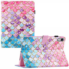 Leather Case Stands Fashionable Pattern Flip Cover Holder Y02B for Apple iPad Mini 6 Colorful