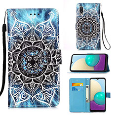 Leather Case Stands Fashionable Pattern Flip Cover Holder Y02B for Samsung Galaxy A02 Mixed