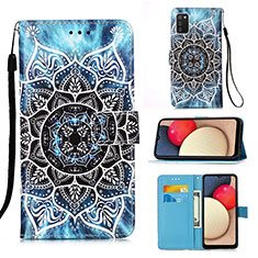 Leather Case Stands Fashionable Pattern Flip Cover Holder Y02B for Samsung Galaxy A03s Mixed