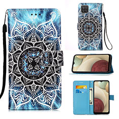 Leather Case Stands Fashionable Pattern Flip Cover Holder Y02B for Samsung Galaxy A12 5G Mixed