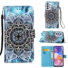 Leather Case Stands Fashionable Pattern Flip Cover Holder Y02B for Samsung Galaxy A23 4G Mixed