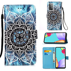 Leather Case Stands Fashionable Pattern Flip Cover Holder Y02B for Samsung Galaxy A52 4G Mixed